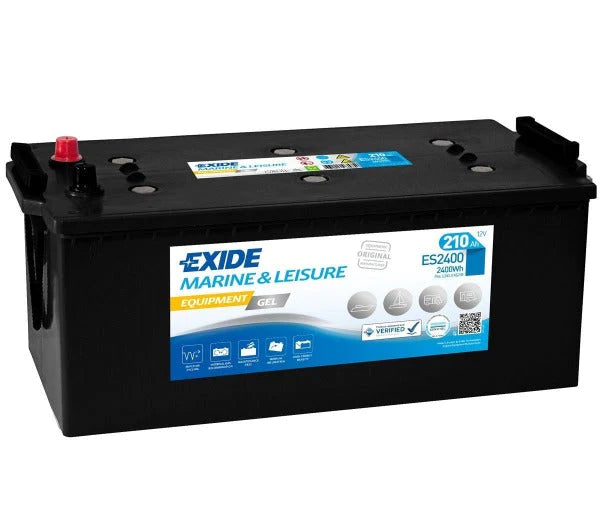 ES2400 EXIDE G210 MARINE GEL LEISURE BATTERY 210AH