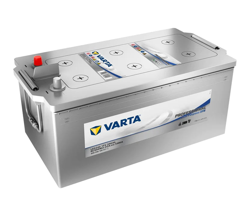 VARTA LED240 PROFESSIONAL DUAL PURPOSE EFB LEISURE BATTERY 240AH (LFD230) (930240120)