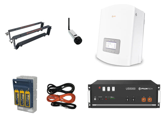 Complete Kit: Pylontech US5000 4.8kWh + Solis 3.6kW Hybrid Inverter