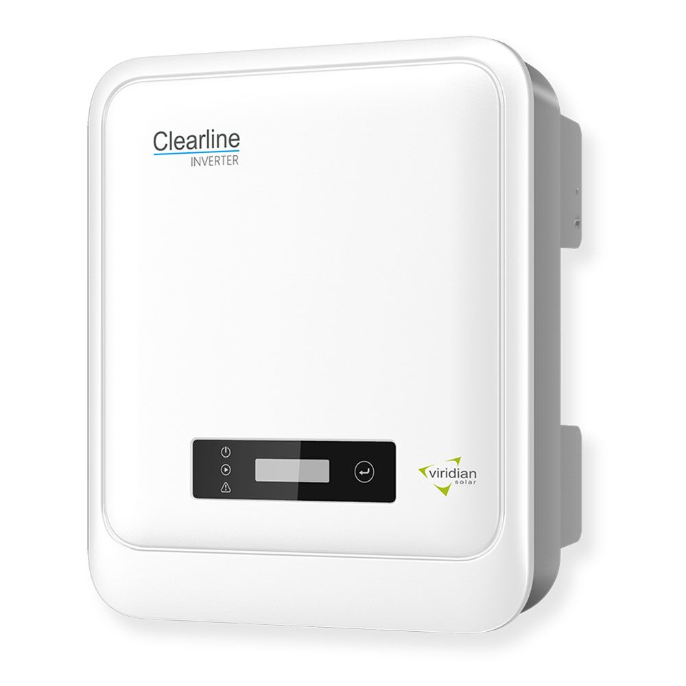 Viridian Clearline 3.6kW 1ph Inverter, 2 MPPT, With DC