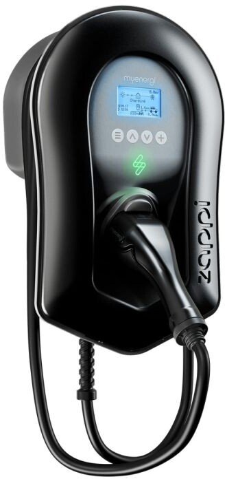 Myenergi Zappi Single Phase EV Charge Point 7kW Type 2 Tethered Black